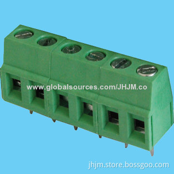 5mm Pitch Pin Header Terminal Block with Screw Type, 2-24 Pins Straight for PCB Panel Board
